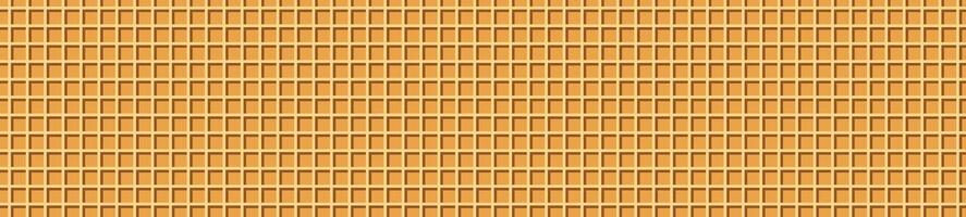 Waffle cone texture with ice cream and wafer backgrounds. Flat illustration isolated on white background. vector