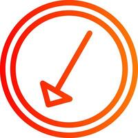 Left Down Colorful Icon vector