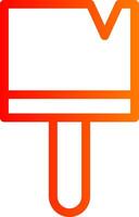 Paint Brush Colorful Icon vector