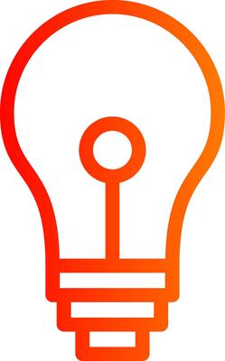 Bulb Colorful Icon