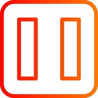 Pause Button Colorful Icon vector