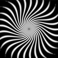 Psychedelic hypnotic spiral pattern or background vector