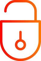 Unlock Colorful Icon vector