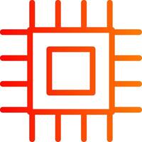 Cpu Colorful Icon vector