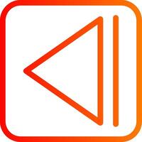 Rewind Colorful Icon vector