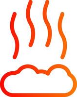 Smoke Colorful Icon vector