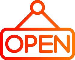 Open Colorful Icon vector