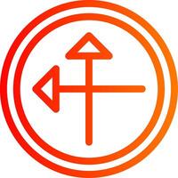 Intersect Colorful Icon vector