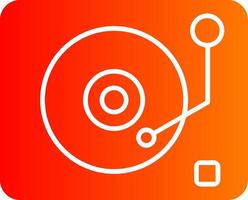 Lp Player Colorful Icon vector