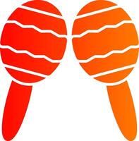 Maracas Colorful Icon vector