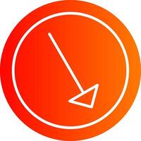 Right Down Colorful Icon vector