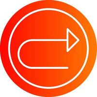 Right Arrow Colorful Icon vector