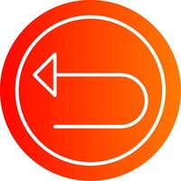 Left Arrow Colorful Icon vector