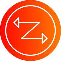 Zig Zag Colorful Icon vector
