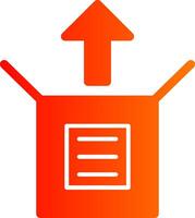 Unboxing Colorful Icon vector