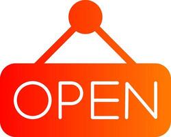 Open Colorful Icon vector