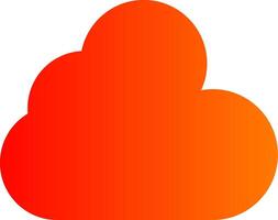 Cloud Colorful Icon vector