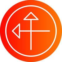 Intersect Colorful Icon vector