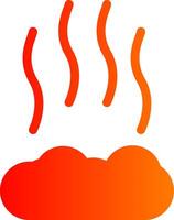 Smoke Colorful Icon vector