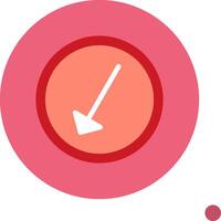 Left Down Colorful Icon vector