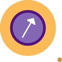 Right Up Colorful Icon vector