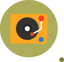 Lp Player Colorful Icon vector