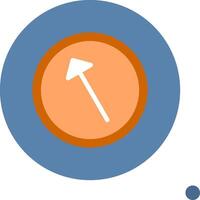 Left Up Colorful Icon vector