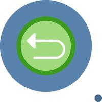 Left Arrow Colorful Icon vector