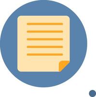 Document Colorful Icon vector