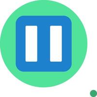 Pause Button Colorful Icon vector