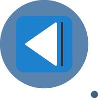 Rewind Colorful Icon vector