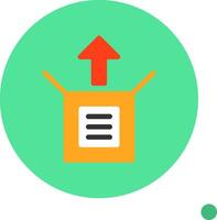 Unboxing Colorful Icon vector