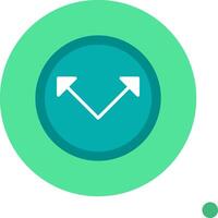 Left Chevron Colorful Icon vector