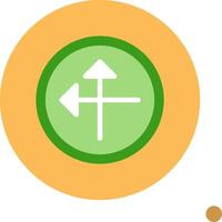 Intersect Colorful Icon vector