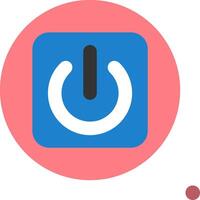 Start Button Colorful Icon vector
