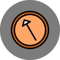 Left Up Colorful Icon vector