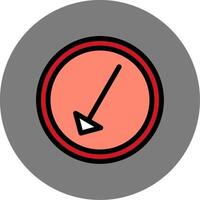 Left Down Colorful Icon vector