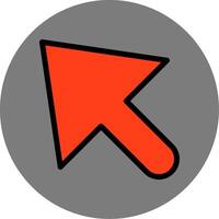 Mouse Cursor Colorful Icon vector