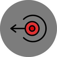Left Arrow Colorful Icon vector