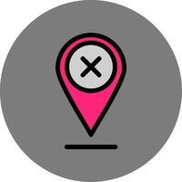 Pin Colorful Icon vector