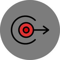 Right Arrow Colorful Icon vector
