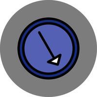 Right Down Colorful Icon vector