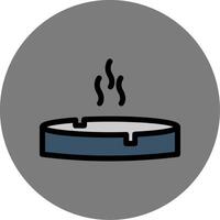 Ashtray Colorful Icon vector
