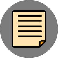 Document Colorful Icon vector
