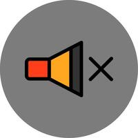 Mute Colorful Icon vector