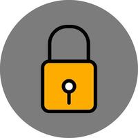 Lock Colorful Icon vector