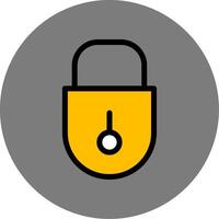 Lock Colorful Icon vector