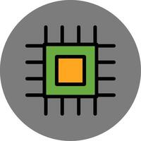 Cpu Colorful Icon vector