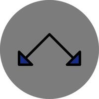 Right Chevron Colorful Icon vector
