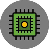 Cpu Colorful Icon vector
